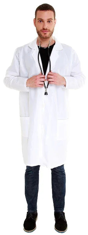 Bata de Médico Blanca para Adulto Médicos y Doctoras Partilandia